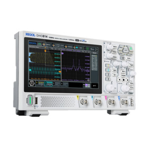 Oscilloscopes: Rigol DHO814 4 Channel, 100MHz, 1.25GSa/a 12 Bit Digital Oscilloscope