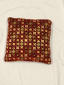 Crimson Tapestry Embroidered Heritage Cushion