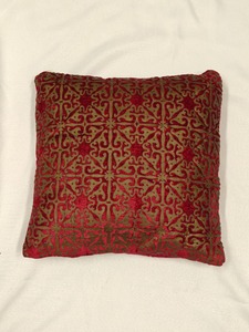 Regal Crimson Damask Heritage Cushion