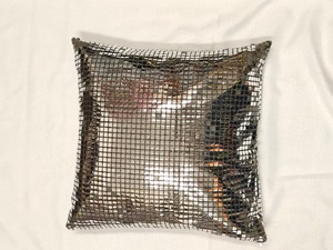 Hireage: Silver Mirage Reflective Accent Cushion