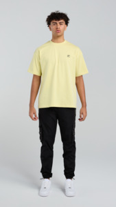 Pastel Palms Tee - Pastel Yellow