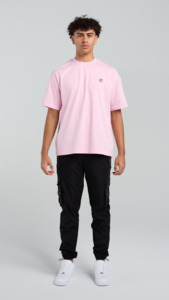 Pastel Palms Tee - Pastel Pink