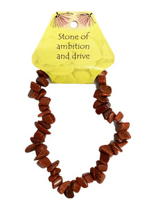 GBG-KGB1g Gold Sand stone Chip Elastic Bracelet