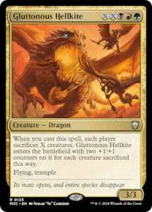 Mh3 Singles: Gluttonous Hellkite [Modern Horizons 3 Commander]