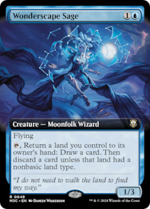 Wonderscape Sage (Extended Art) [Modern Horizons 3 Commander]