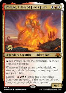 Mh3 Singles: Phlage, Titan of Fire's Fury [Modern Horizons 3 Prerelease Promos]