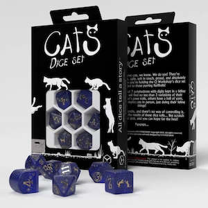 Dice Accessories: Q Workshop Cats Dice Set - Meowster Dice Set 7