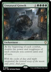 Blb Singles: Unnatural Growth [Bloomburrow Commander]