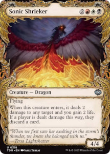 Tarkir Dragonstorm: Sonic Shrieker (Showcase) [Tarkir: Dragonstorm]
