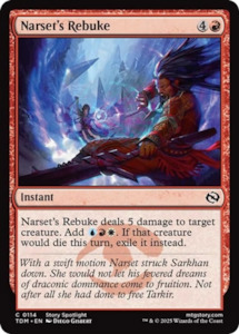 Tarkir Dragonstorm: Narset's Rebuke [Tarkir: Dragonstorm]