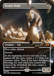 High End Tcg Singles: Ocelot Pride (Borderless) [Modern Horizons 3]