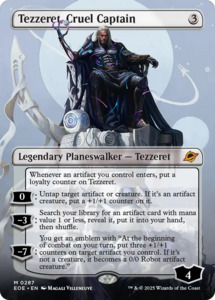 Edge Of Eternities: Tezzeret, Cruel Captain (Borderless) [Edge of Eternities]
