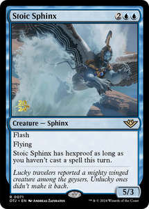 Otj Singles: Stoic Sphinx [Outlaws of Thunder Junction Prerelease Promos]