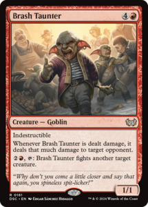 Duskmourn: Brash Taunter [Duskmourn: House of Horror Commander]