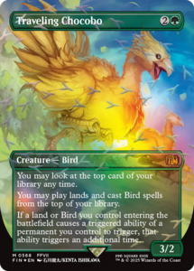 High End Tcg Singles: Traveling Chocobo (Borderless) (Chocobo Track Foil) [FINAL FANTASY]