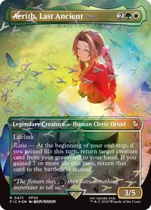 High End Tcg Singles: Aerith, Last Ancient (Borderless) (Chocobo Track Foil) [FINAL FANTASY Commander]
