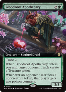 Blb Singles: Bloodroot Apothecary (Extended Art) [Bloomburrow Commander]