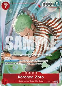 Roronoa Zoro (OP14-015) (Alternate Art) [The Azure Sea's Seven]