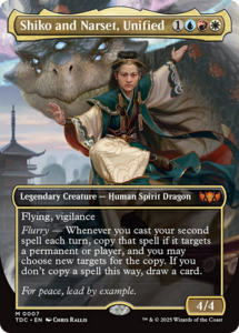 Shiko and Narset, Unified (Borderless) [Tarkir: Dragonstorm Commander]