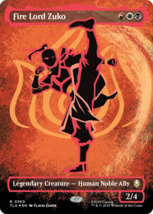 High End Tcg Singles: Fire Lord Zuko (Borderless) (Neon Ink Foil) [Avatar: The Last Airbender]
