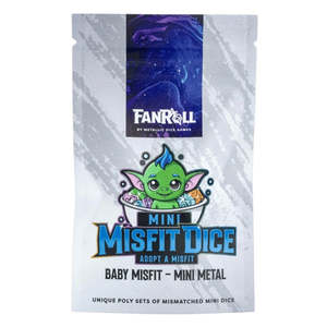 New Arrivals: Fanroll: Mystery Misfit Mini Metal Polyhedral Dice Set