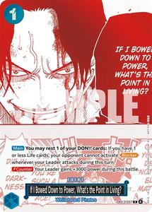 New Arrivals: If I Bowed Down to Power, What's the Point in Living? (3rd Anniversary Treasure Campaign Pack) [One Piece Promotion Cards]