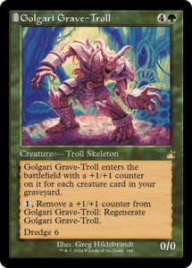 Wilds Of Eldraine Pre Orders: Golgari Grave-Troll (Retro Frame) [Ravnica Remastered]