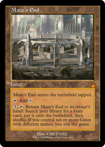 Wilds Of Eldraine Pre Orders: Maze's End (Retro Frame) [Ravnica Remastered]