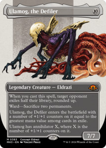 High End Tcg Singles: Ulamog, the Defiler (Borderless) [Modern Horizons 3]