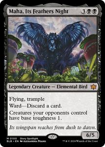 Blb Singles: Maha, Its Feathers Night (Promo Pack) [Bloomburrow Promos]
