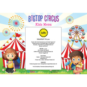 Products: A3 Circus Kids Menu Paper Placemats (360 placemats) – Kids Packs Australia