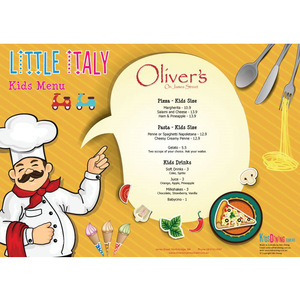 Products: A3 Italian Kids Menu Paper Placemats (360 placemats) - Kids Packs Australia