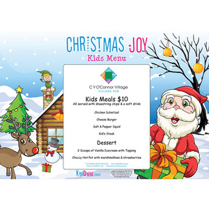 Products: A3 Christmas Kids Menu Paper Placemats (360 placemats) - Kids Packs Australia