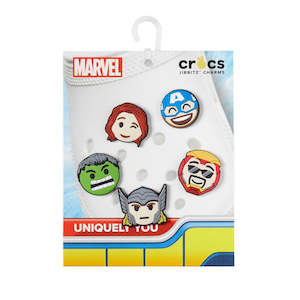 Accessories: Crocs Jibbitz 5 Pack - Avengers Emojis