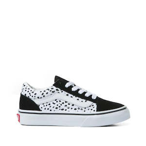 Mary Janes: Vans - Old Skool - Youth's Dalmatian Black/White NOT RETURNABLE
