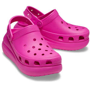 Womens New Arrivals: Crocs Classic Crush Clog Adults Juice Pink Platform CLEARANCE