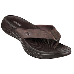 Mens: Skechers - Mens On The Go 600 Seaport Jandal Flip Flop Choc Brown