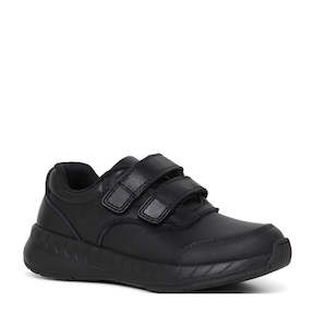 School: Clarks Hurry Black Leather School Shoe
