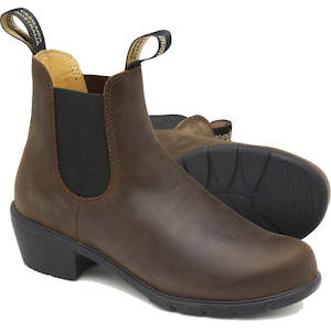 Heels: Blundstone Womens 1673 Heeled Brown Ankle Comfy Boot