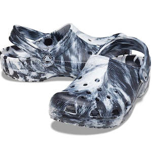 Mens: Crocs - Classic Marbled Clog Black white Adults