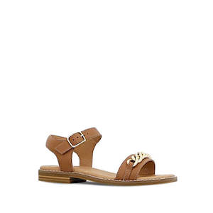 Clarks: Clarks Girls Amy Tan Leather Sandal Special Occasion