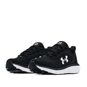 Under Armour: Under Armour UA Assert 9 Youths Black Lace Up Runner