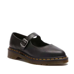 Dr Martens Elphie MJ Mary Jane Shoe Virginia Leather Black