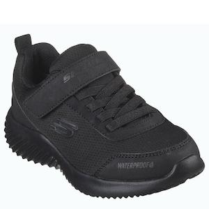 Sneakers Shoes Girls Boys: Skechers Kids Bounder Dripper Drop Trainer Black School Shoe WATERPROOF