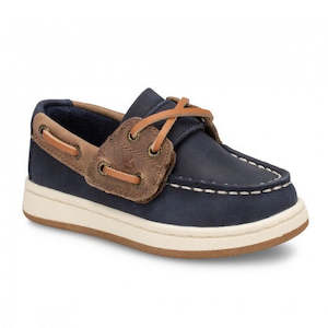 Sperry Kids Cup II Boat Shoe Navy Tan