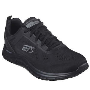 Skechers: Skechers Mens Track Broader Lace Up Trainer Black