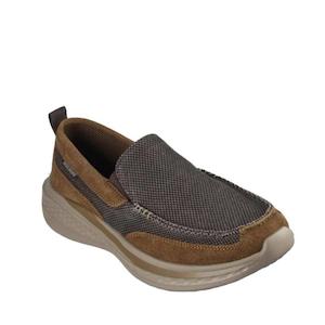Skechers: Skechers Mens Slade Muson Brown Slip on Trainer