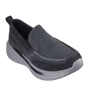 Skechers: Skechers Mens Slade Muson Black Slip on Trainer