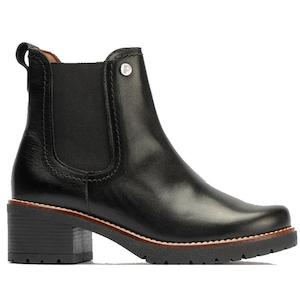 Kids Boots: Pitillos 20022 Black Heeled Boot Zip and Elastic Spanish Style