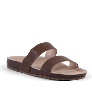 Emu Womens: Emu - Lucie Scuff Slide in Espresso Brown - Leather Suede”